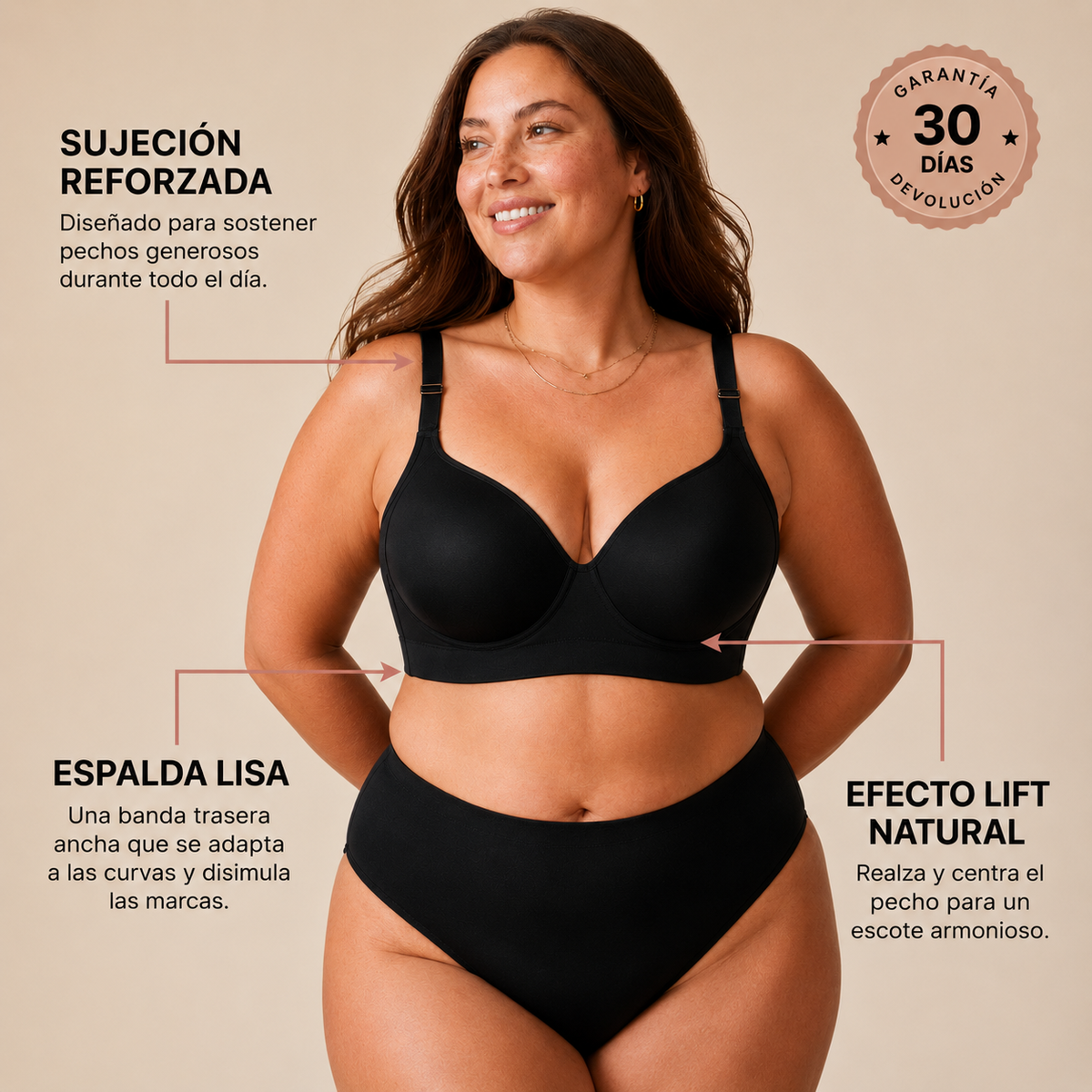 Sujetador Efecto Lift Sin Compresión SOVEA™