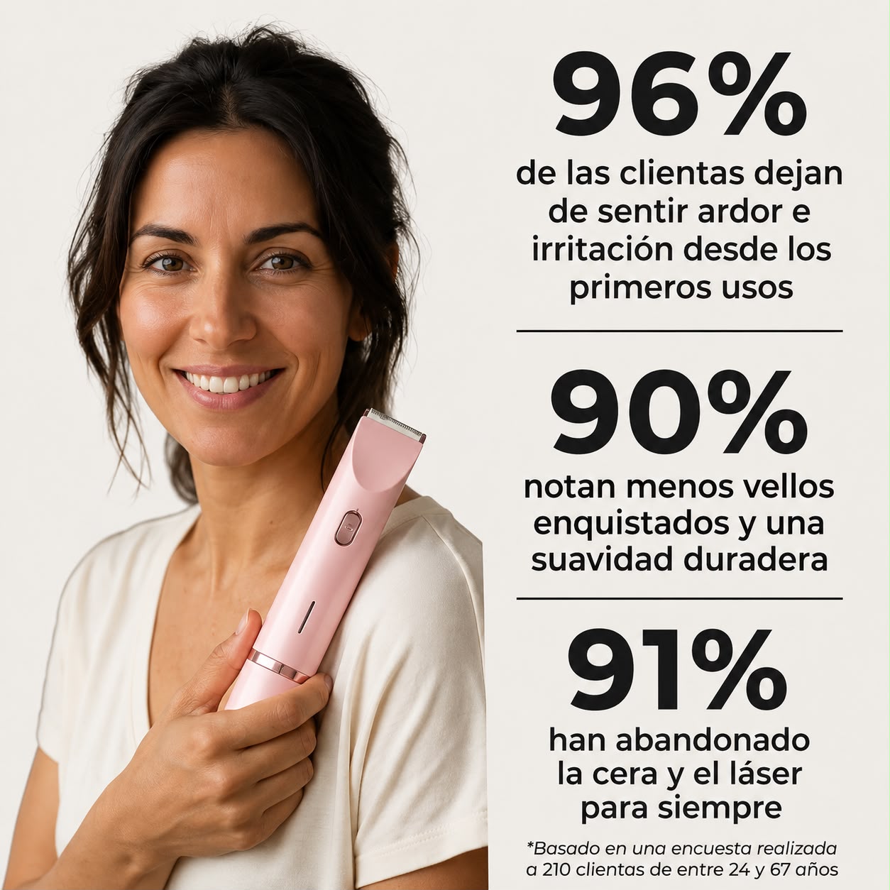 DEPILADORA 2 EN 1 PARA BIKINI Y CUERPO SOVEA™