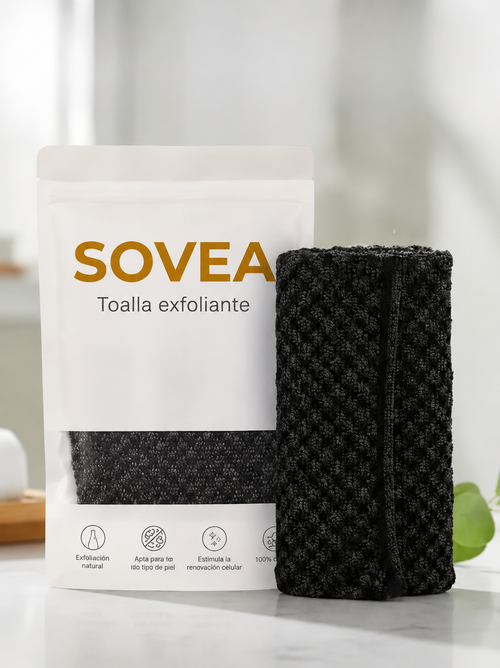 Toalla exfoliante anti-acné