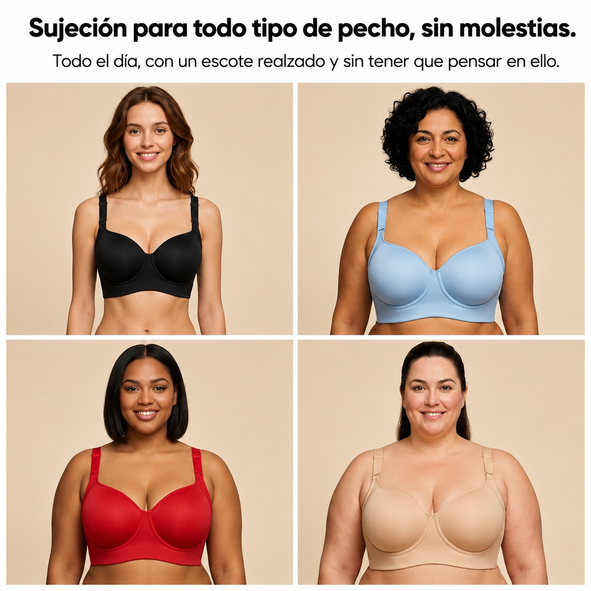 Sujetador Efecto Lift Sin Compresión SOVEA™